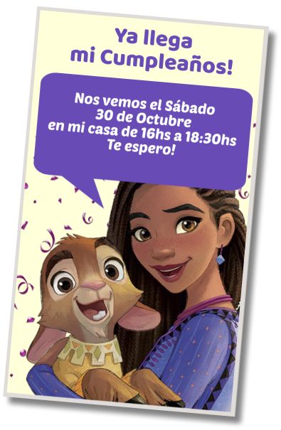 Invitación de cumpleaños personalizada gratis Fiesta de Cumpleaños Wish