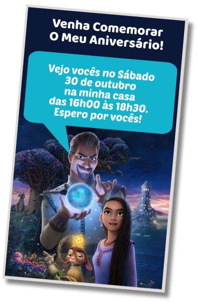 Faça um Convite Virtual Wish Surpresa de Aniversário