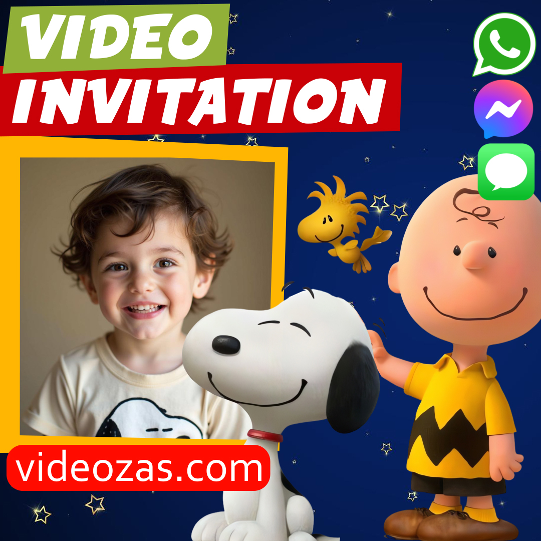 [+5 BEST] Snoopy Charlie Brown Peanuts Invitations | WHATSAPP | DIGITAL
