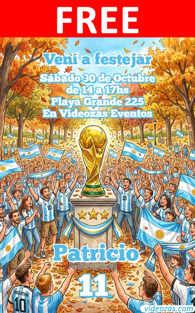 Free personalized birthday invitation argentina_campeon 02