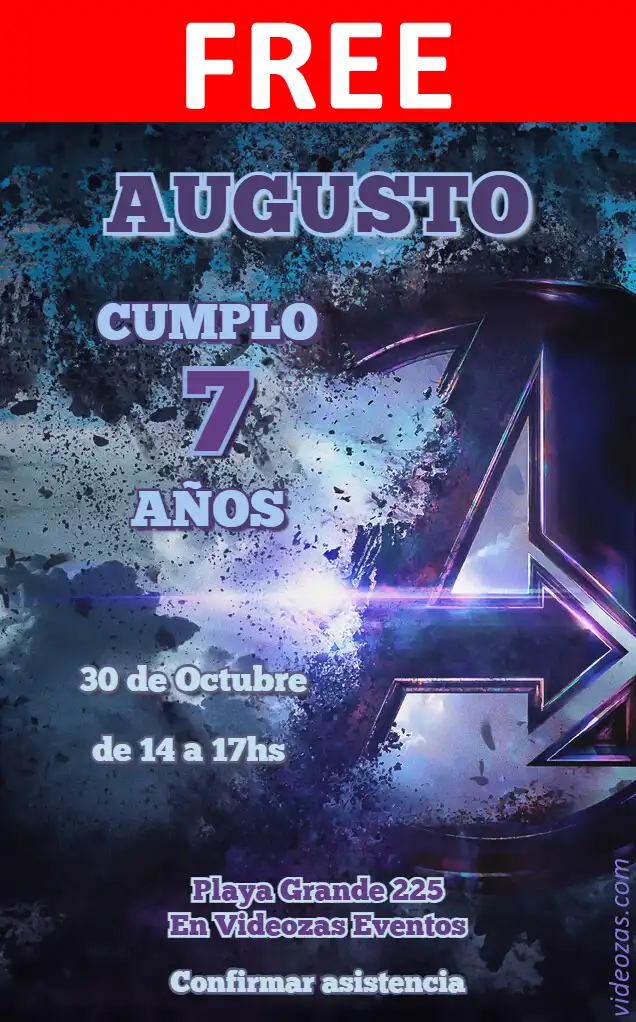 Free Avengers Invitation | Editable and Customizable | Easy and Fast | Make Online Now!