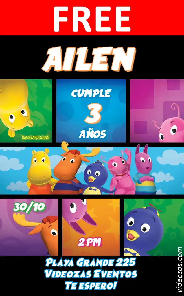 Free Backyardigans Invitation | Editable and Customizable | Easy and Fast | Make Online Now!