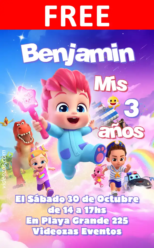 Free Bebefinn Invitation | Editable and Customizable | Easy and Fast | Make Online Now!