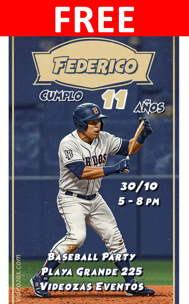 Free Baseball Invitation | Editable and Customizable | Easy and Fast | Make Online Now!