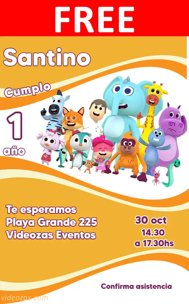Free personalized birthday invitation canciones_zoo 04