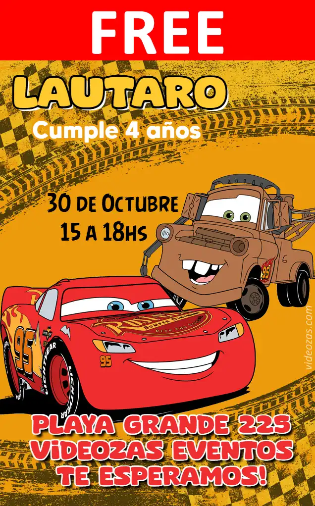 Free Cars Invitation | Editable and Customizable | Easy and Fast | Make Online Now!