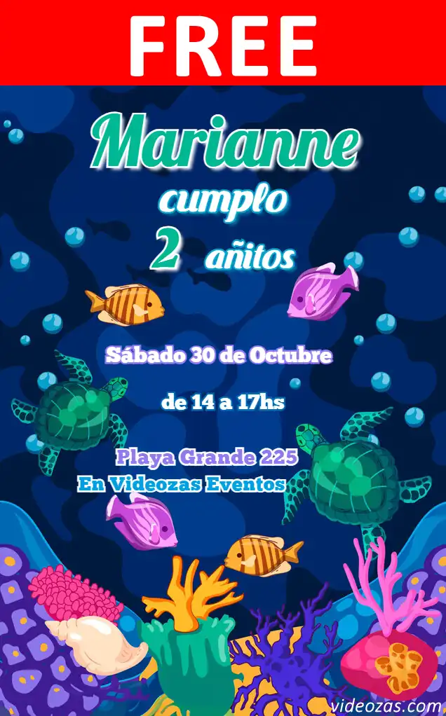Free personalized birthday invitation fondo_del_mar 03