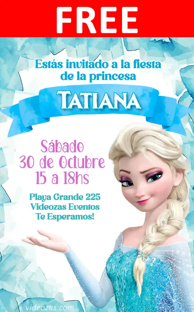 Free Frozen Invitation | Editable and Customizable | Easy and Fast | Make Online Now!