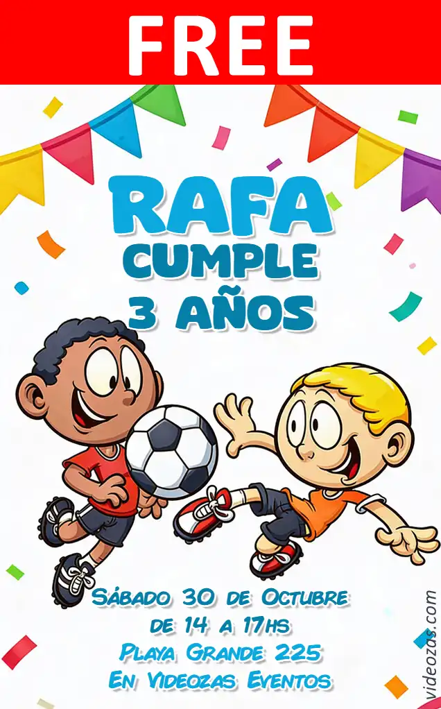 Free Football Invitation | Editable and Customizable | Easy and Fast | Make Online Now!