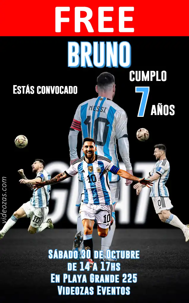 Free Football Invitation | Editable and Customizable | Easy and Fast | Make Online Now!