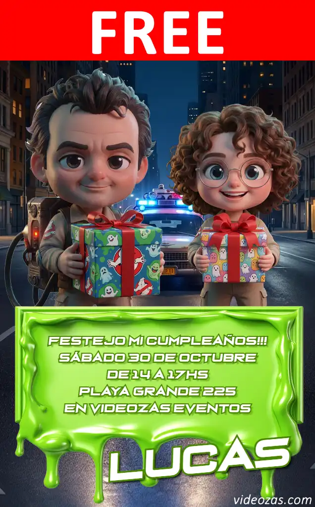 Free Ghostbusters Invitation | Editable and Customizable | Easy and Fast | Make Online Now!