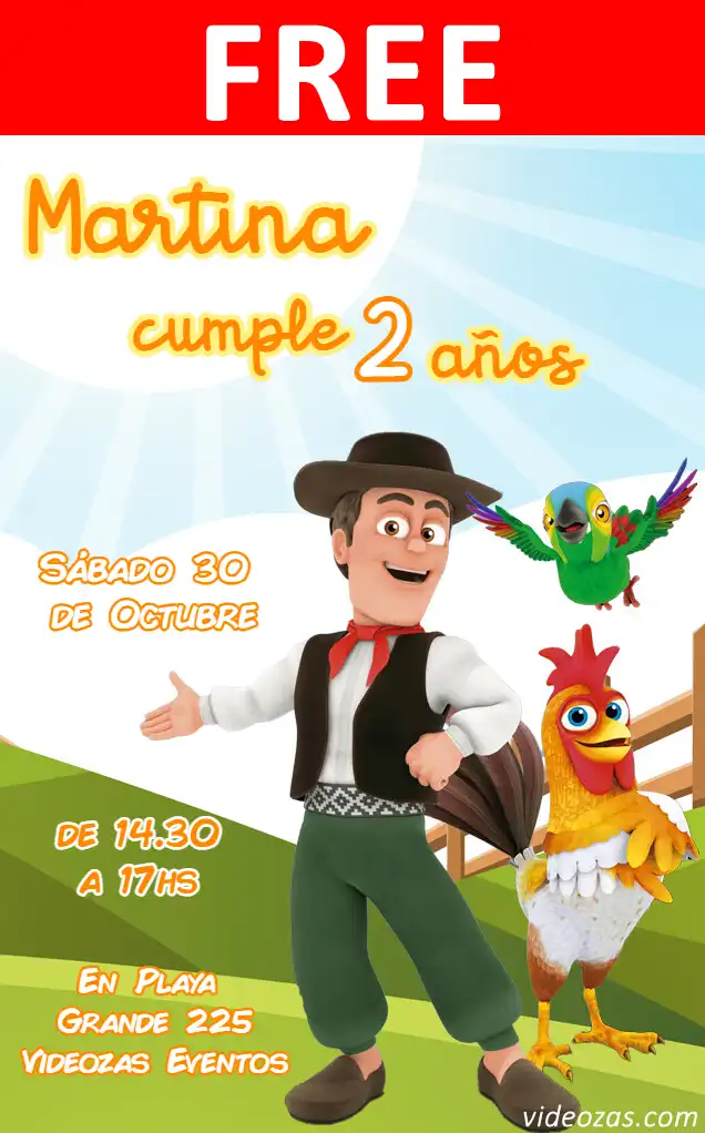 Free Bartolito y La Vaca Lola Invitation | Editable and Customizable | Easy and Fast | Make Online Now!