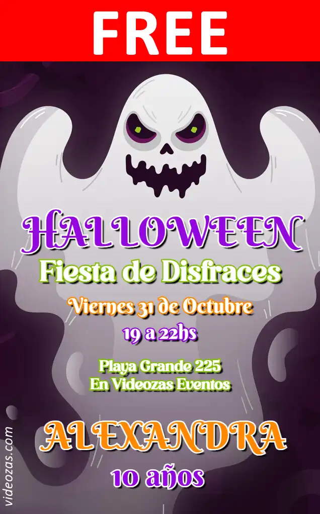 Free Halloween Invitation | Editable and Customizable | Easy and Fast | Make Online Now!