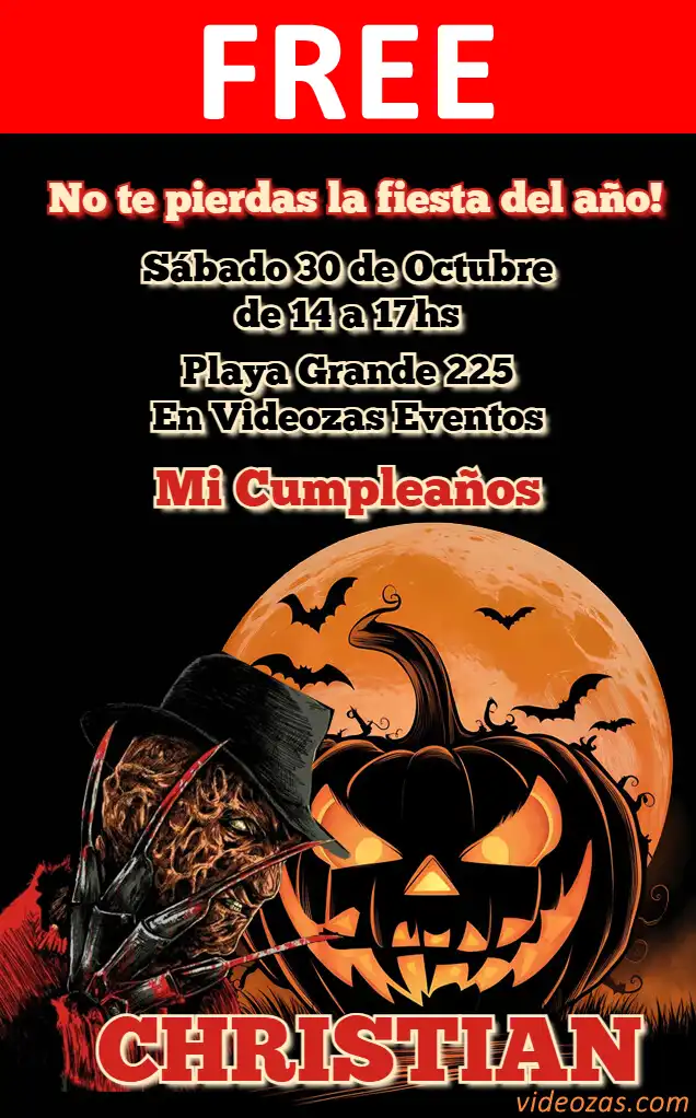 Free personalized birthday invitation halloween_terror 04