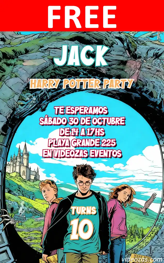 Free Harry Potter Invitation | Editable and Customizable | Easy and Fast | Make Online Now!