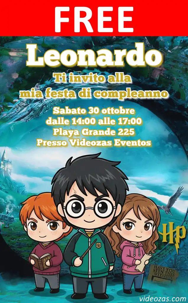 Free Harry Potter Invitation | Editable and Customizable | Easy and Fast | Make Online Now!