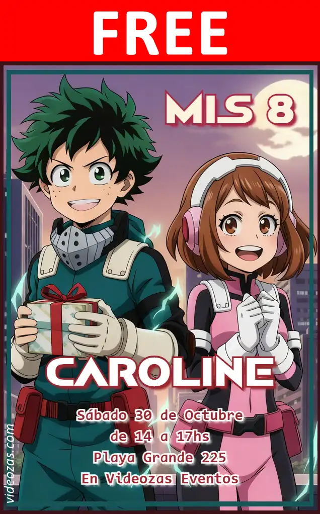 Free personalized birthday invitation hero_academia 01
