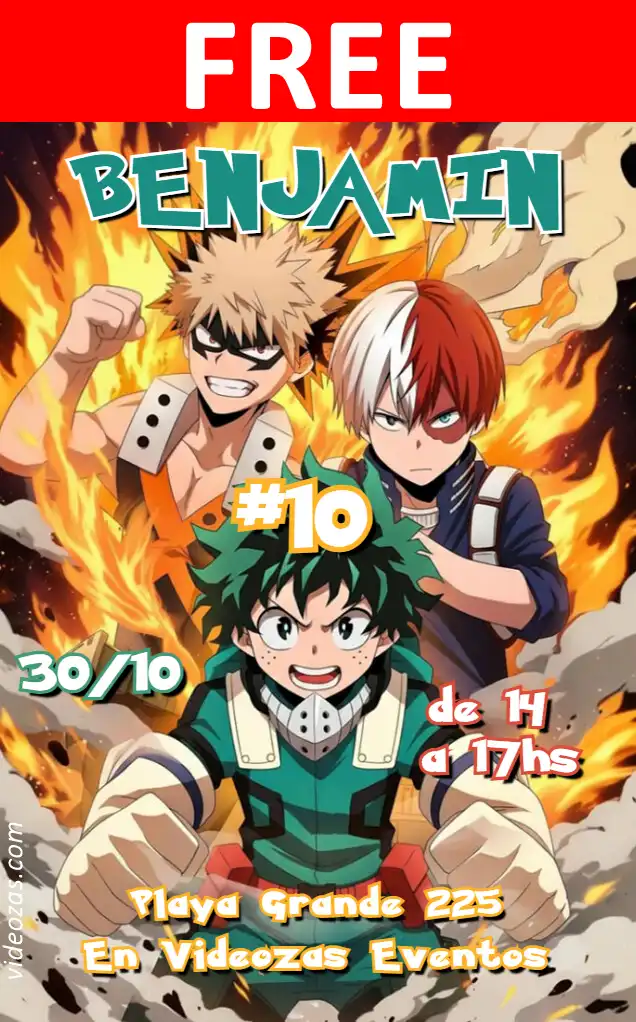 Free personalized birthday invitation hero_academia 04