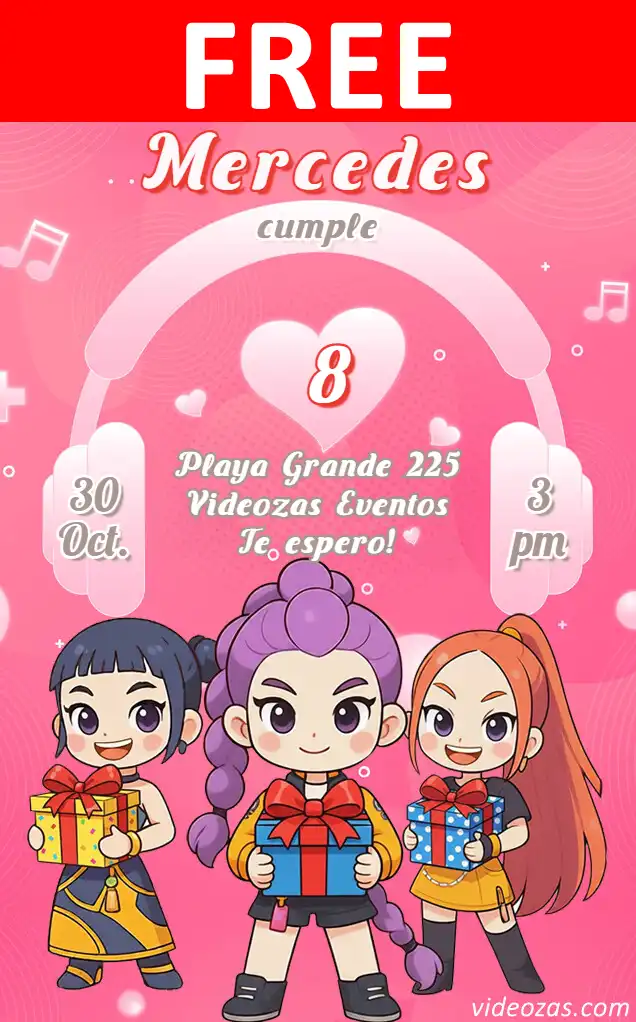 Free personalized birthday invitation kpop_150 06