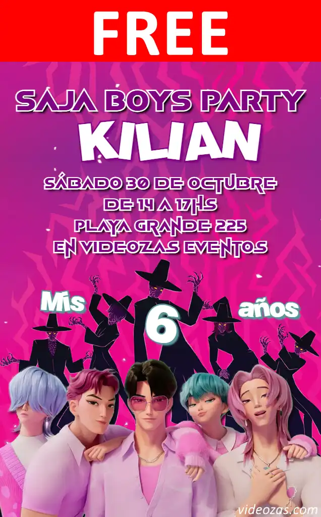 Free K-pop Huntrix Invitation | Editable and Customizable | Easy and Fast | Make Online Now!