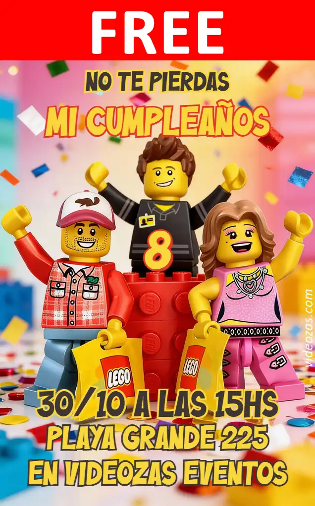 Free personalized birthday invitation lego 04