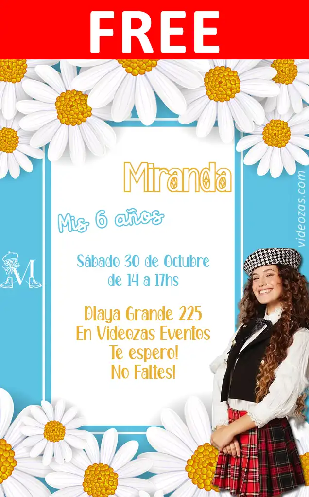 Free personalized birthday invitation margarita_serie 04