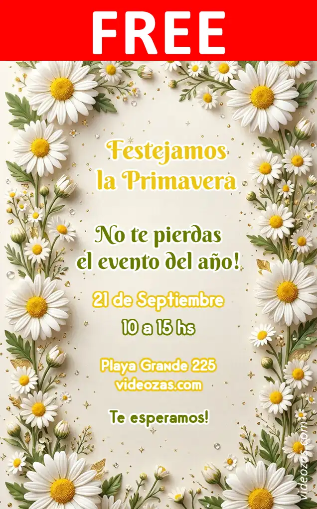 Free Daisies Invitation | Editable and Customizable | Easy and Fast | Make Online Now!