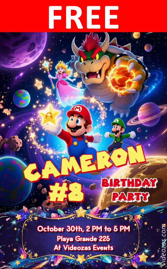 Free personalized birthday invitation mario_bros 05
