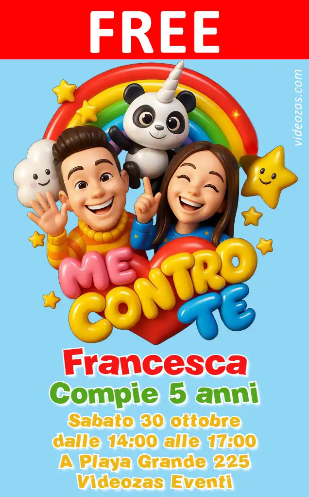 Free personalized birthday invitation me_contro_te 03