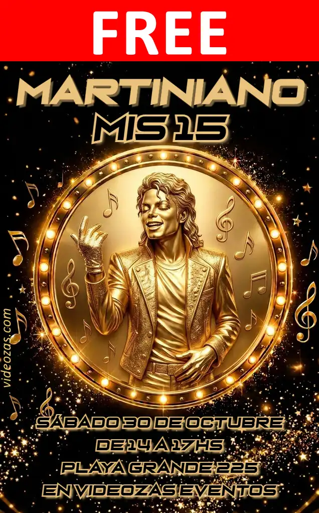 Free personalized birthday invitation michael_jackson 01