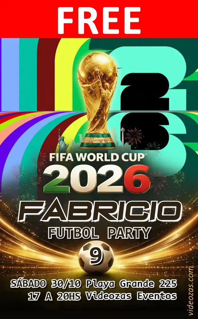 Free FIFA World Cup 2026 Invitation | Editable and Customizable | Easy and Fast | Make Online Now!