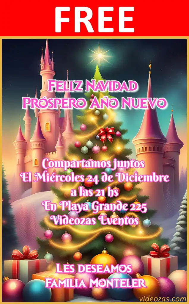 Free personalized birthday invitation navidad 03