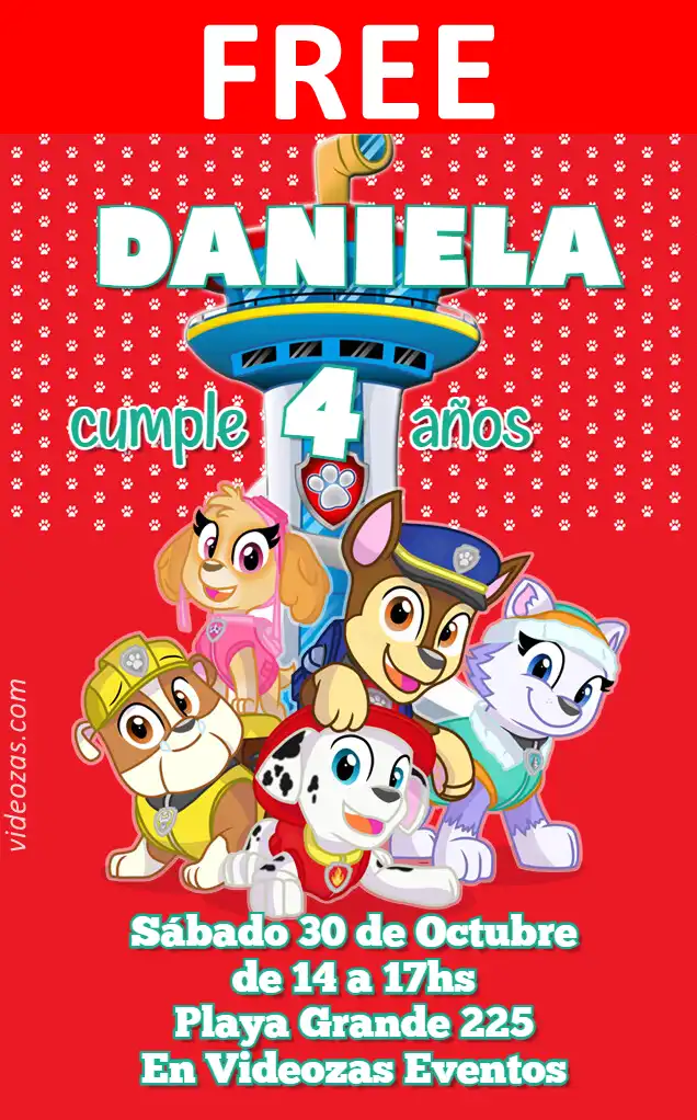 Free personalized birthday invitation paw_patrol 03