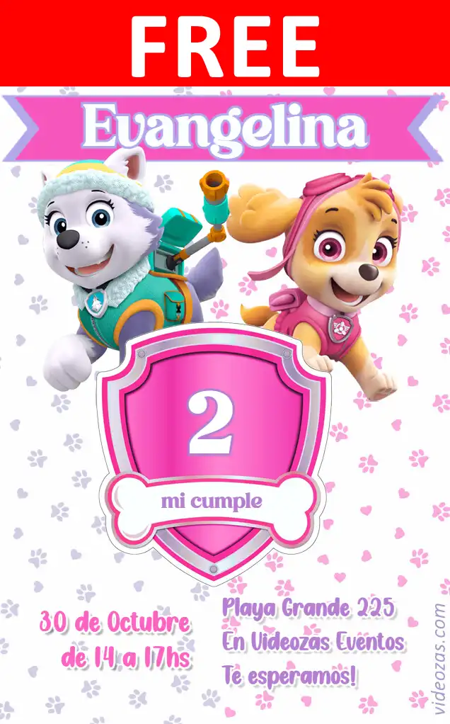Free personalized birthday invitation paw_patrol 04