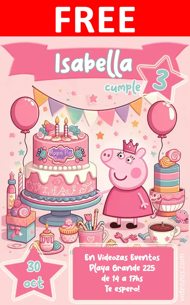 Free personalized birthday invitation peppa_pig_george 01