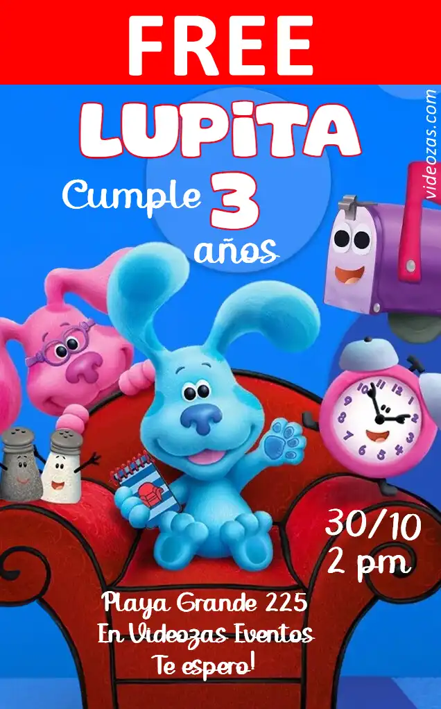 Free personalized birthday invitation pistas_de_blue 02