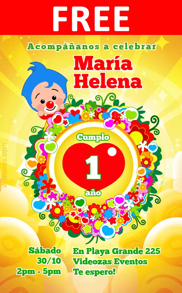 Free personalized birthday invitation plimplim 03