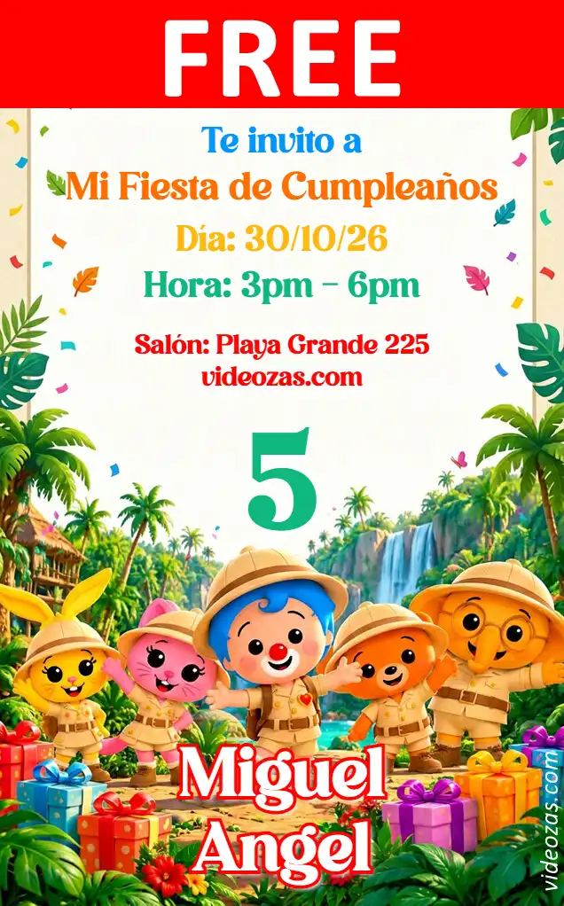 Free Plim Plim Invitation | Editable and Customizable | Easy and Fast | Make Online Now!