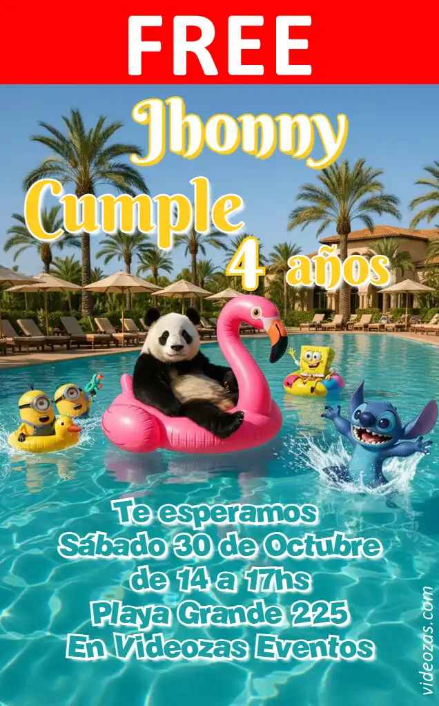 Free personalized birthday invitation pool_party 02