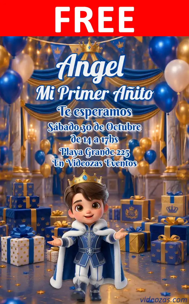 Free Prince Invitation | Editable and Customizable | Easy and Fast | Make Online Now!