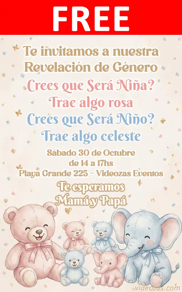 Free personalized birthday invitation revelacion 01