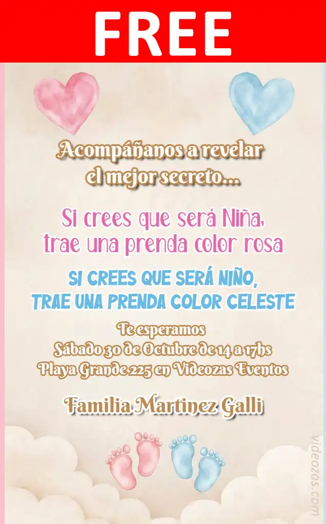 Free personalized birthday invitation revelacion 03