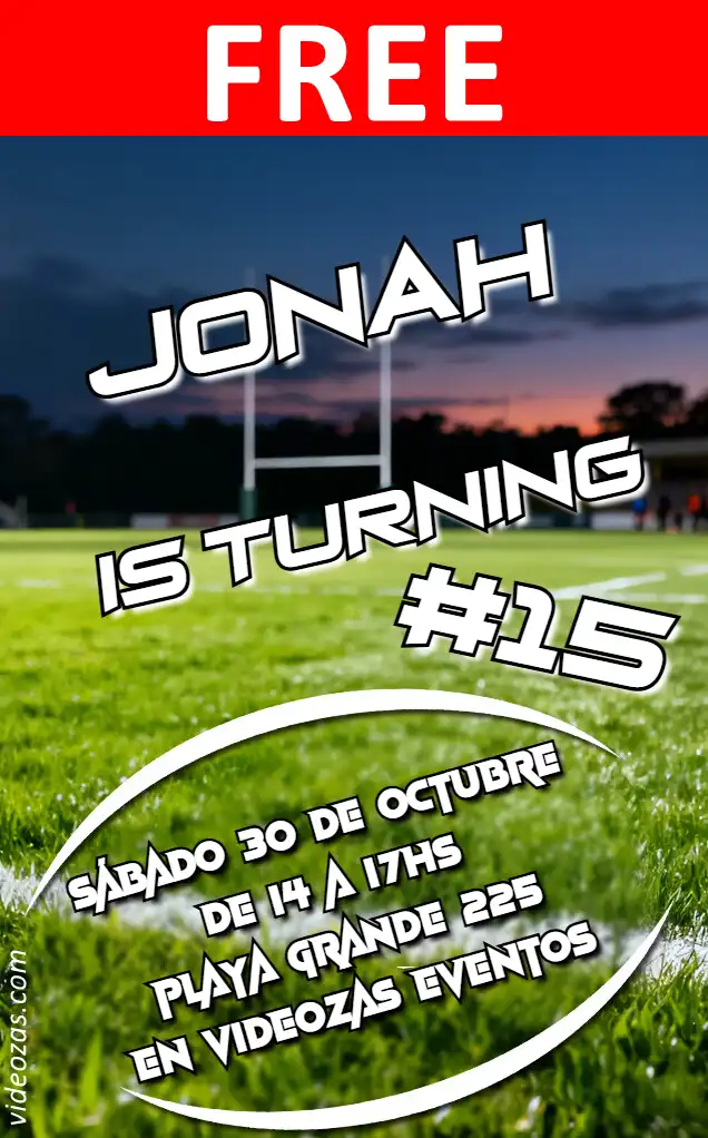 Free personalized birthday invitation rugby 03