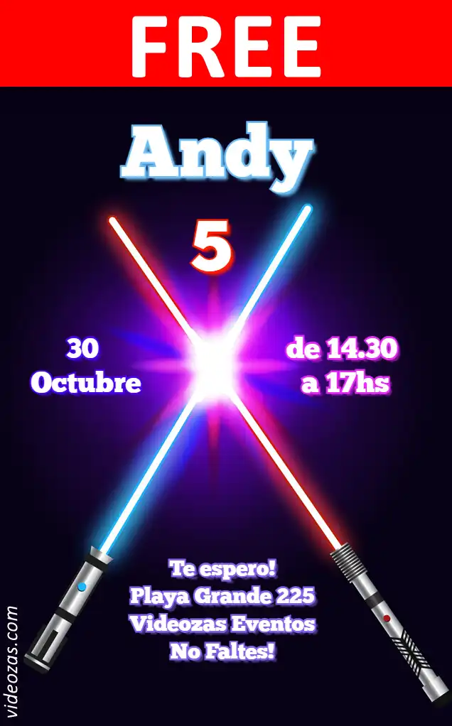 Free personalized birthday invitation star_wars 01