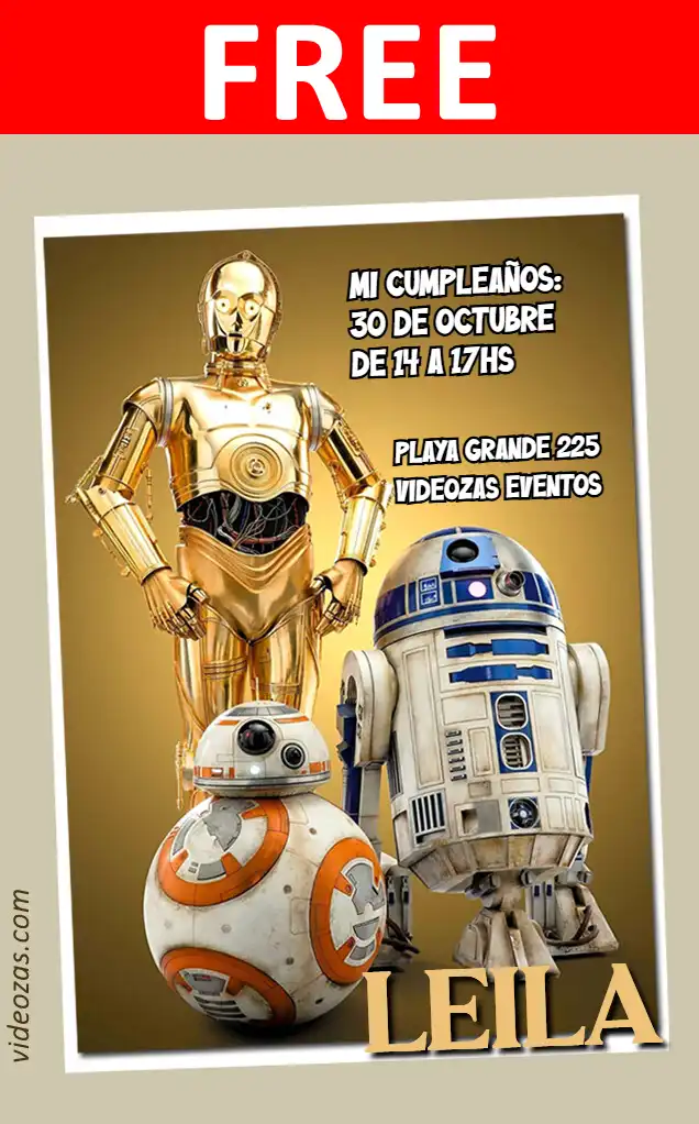 Free Star Wars Invitation | Editable and Customizable | Easy and Fast | Make Online Now!