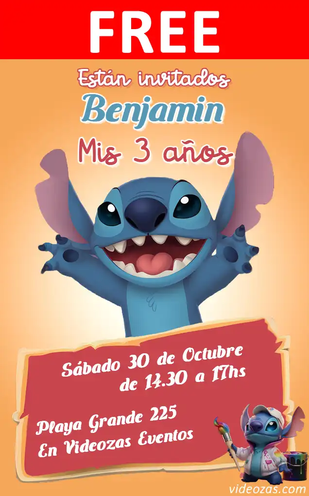 Free Stitch Invitation | Editable and Customizable | Easy and Fast | Make Online Now!