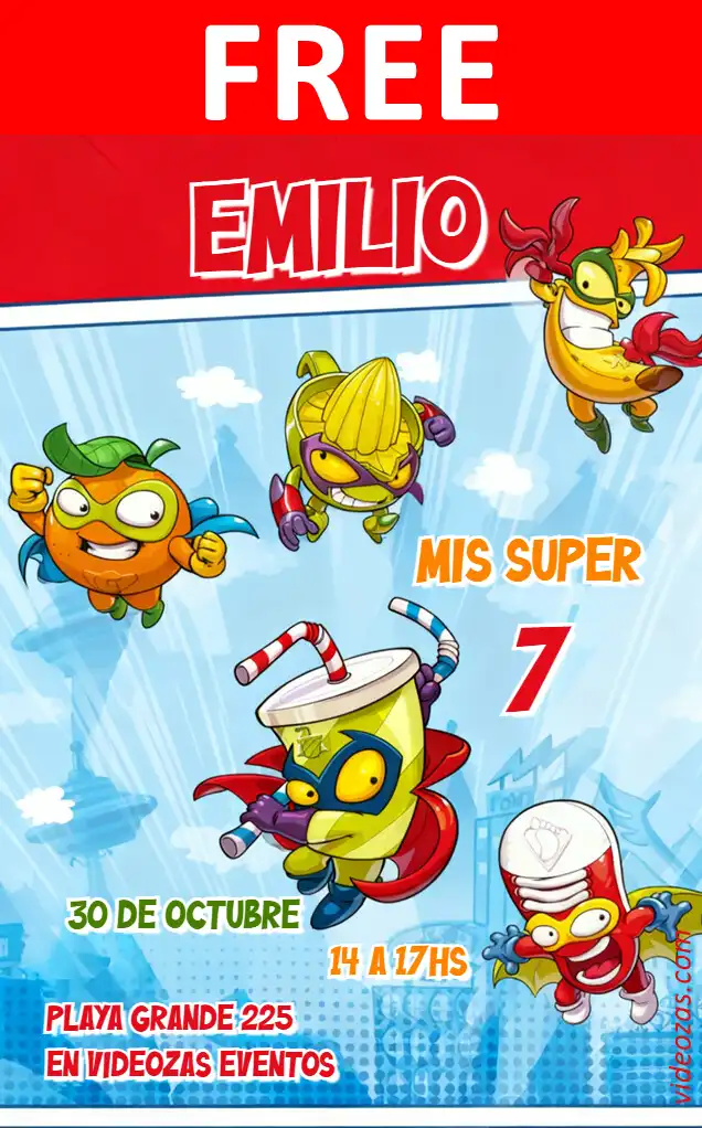 Free Superzings Invitation | Editable and Customizable | Easy and Fast | Make Online Now!