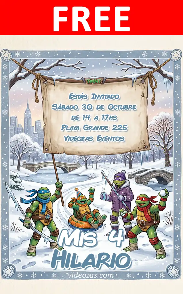 Free personalized birthday invitation tortugas_ninja 02