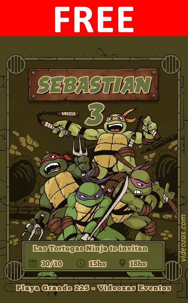 Free personalized birthday invitation tortugas_ninja 04