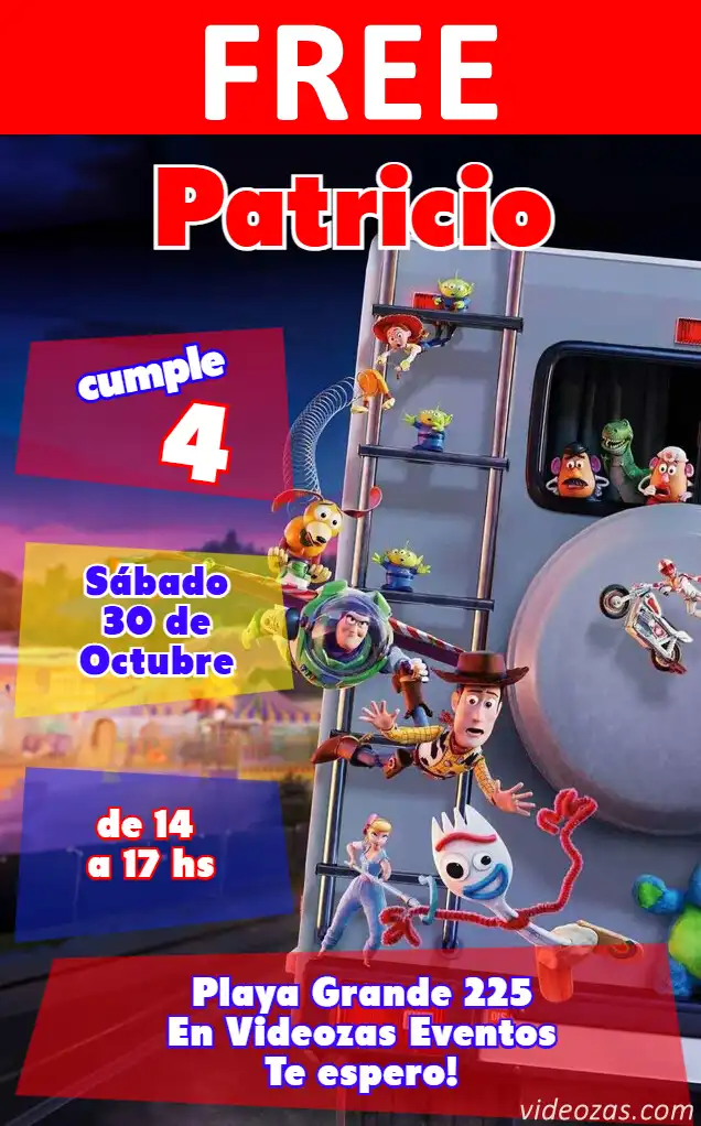 Free personalized birthday invitation toy_story 01